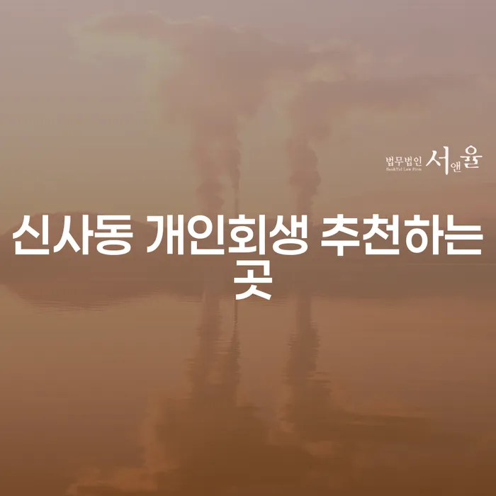 신사동 개인회생 추천하는 곳