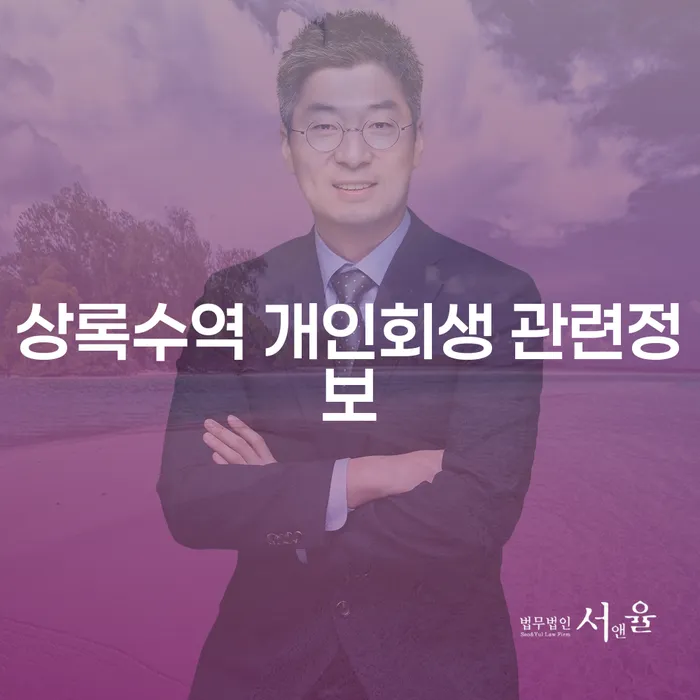 상록수역 개인회생 관련정보