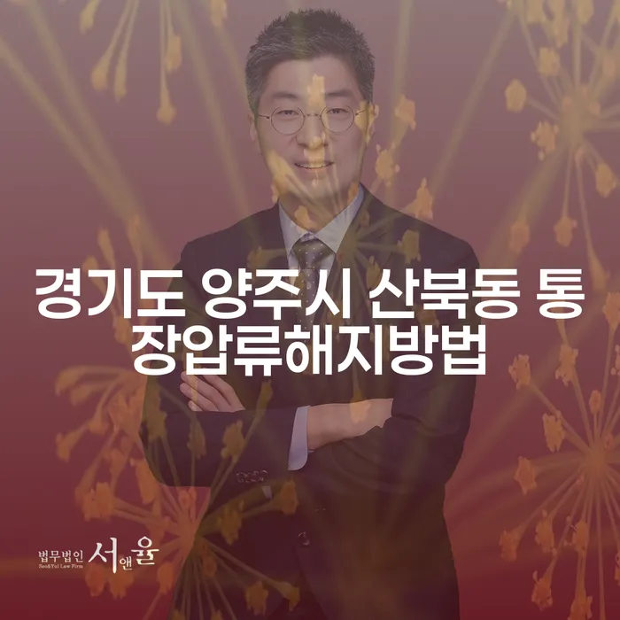경기도 양주시 산북동에서 통장압류 해지 방법을 찾고 계신가요?